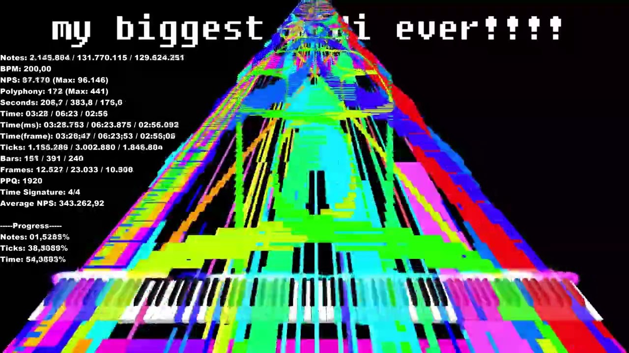 [Black MIDI] The ULTIMATE Mountain King | 131.7 MILLION!! My Biggest MIDI ever!