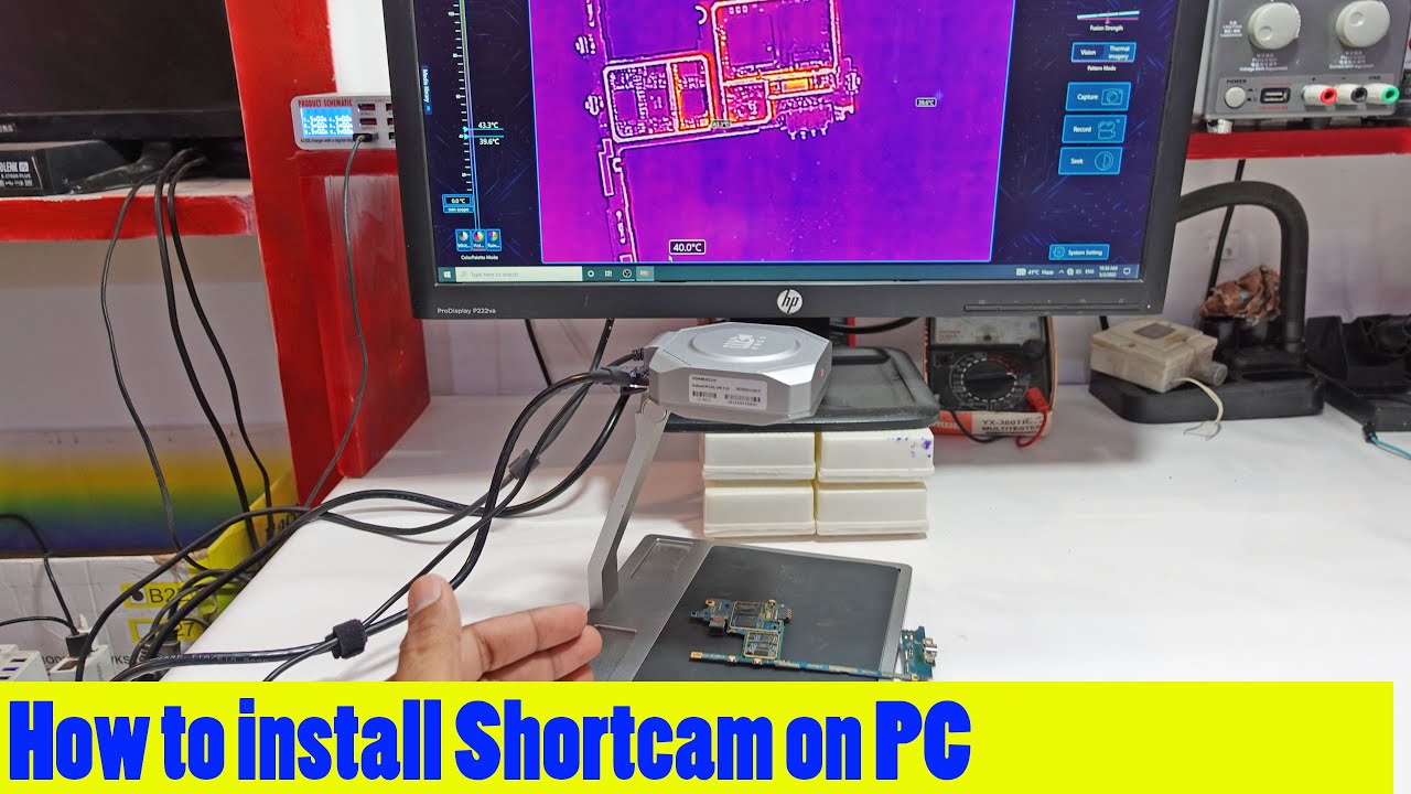 How to install configue shortcam thermal camera on Windows PC via LAN cable