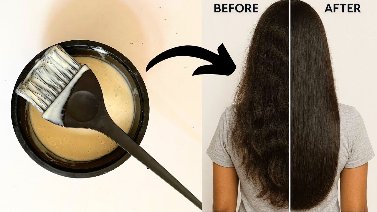 Miracle DIY Hair Mask 🌿 | Frizz-Free Smooth Hair Naturally ✨