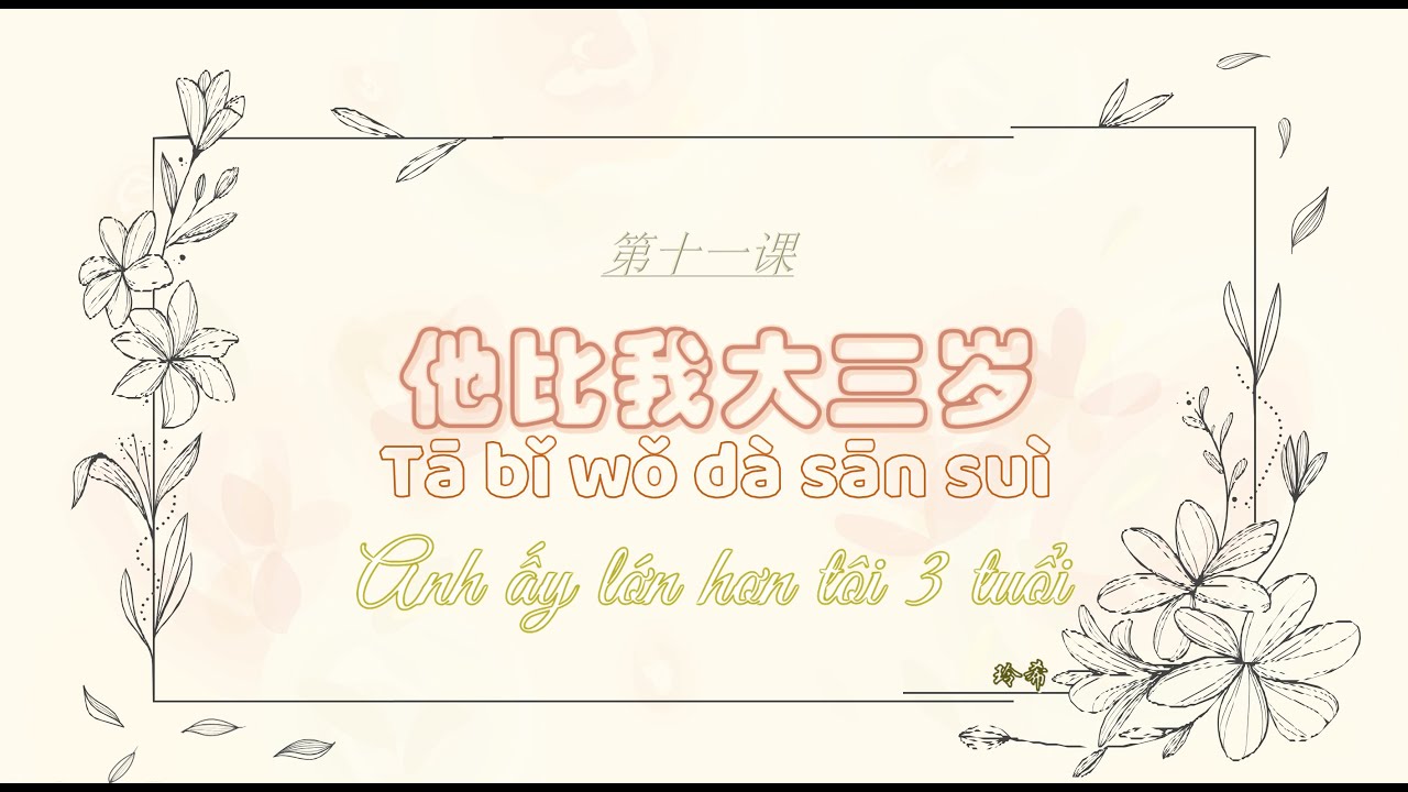Bài 11 HSK2 giáo trình chuẩn