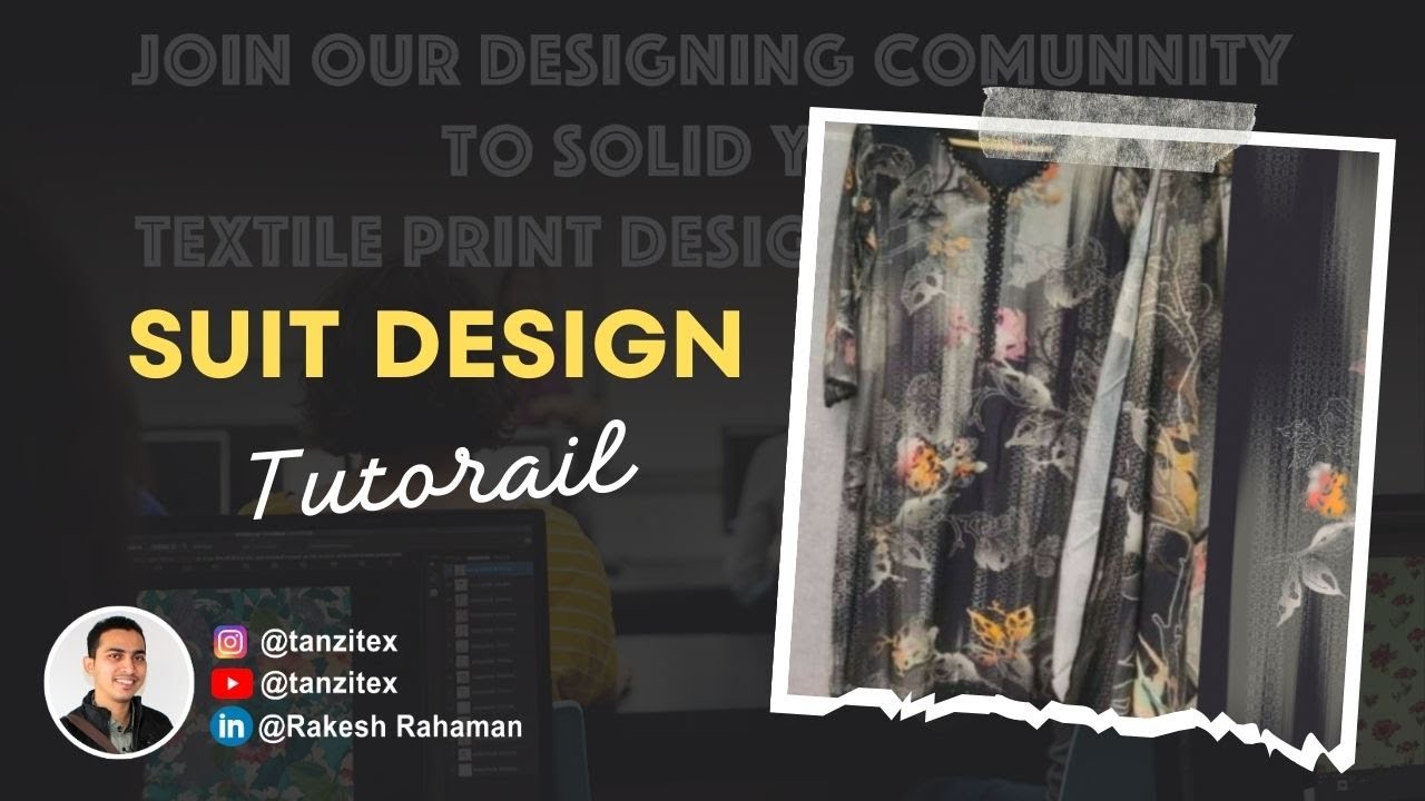 Master The Art Of Textile Digital Print Designing With This Suit Copy Work Tutorial 2024