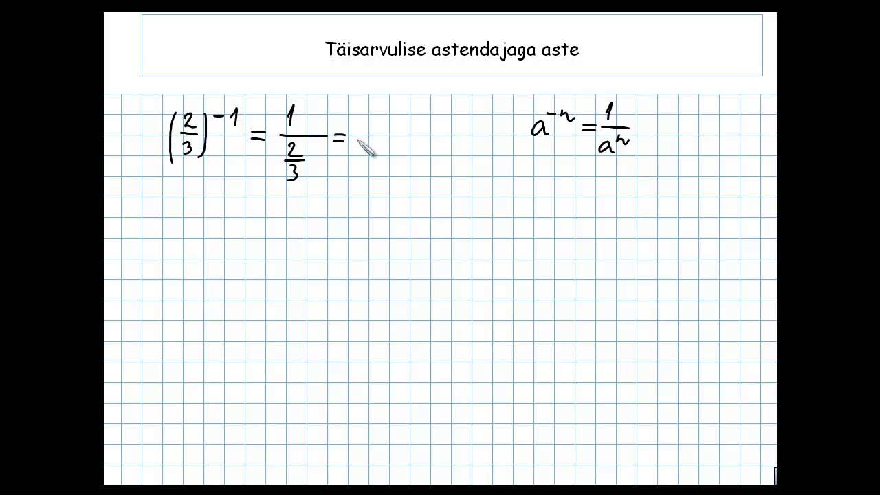Täisarvulise astendajaga aste