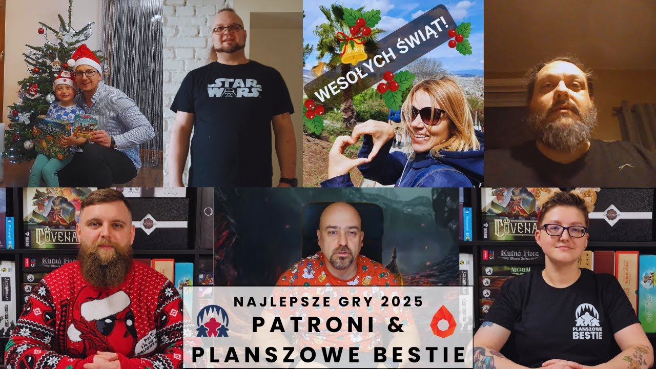 Planszowe Bestie #636 - Najlepsze gry 2025 wg Patronów oraz Planszowych Bestii - 23.12.2025