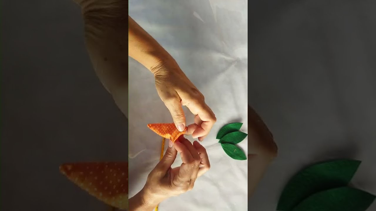 Como fazer cenoura de tecido rápido e fácil para Páscoa.