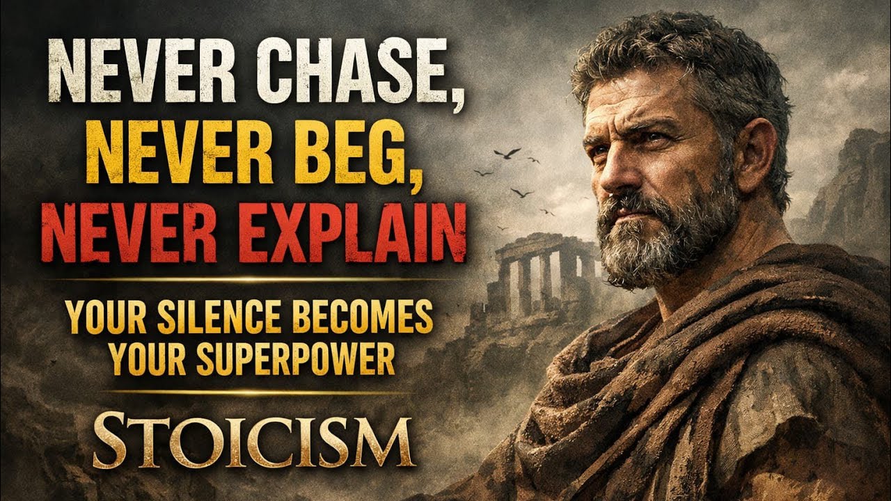 NEVER Chase, NEVER Beg, NEVER Explain - YOUR SILENCE BECOME YOUR SUPERPOWER | STOICISM