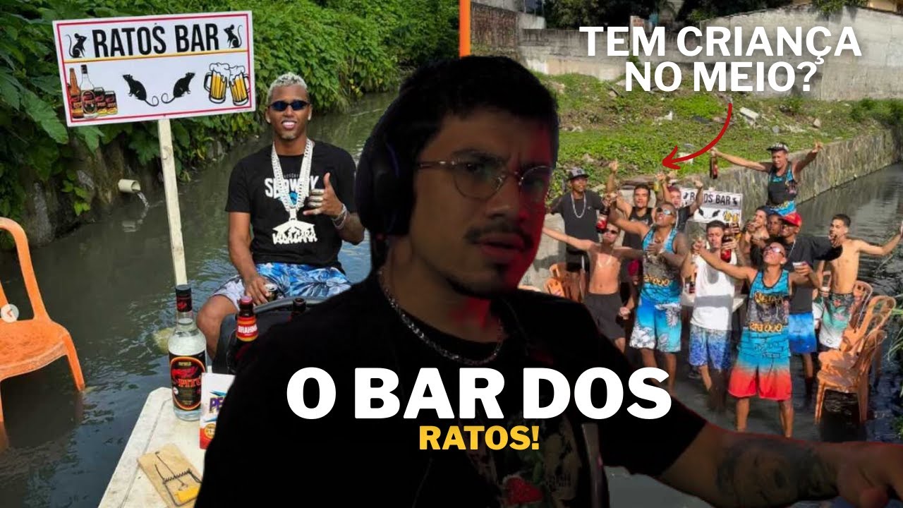 FIZERAM UM BAR NO ESGOTO - Bar dos ratos  react