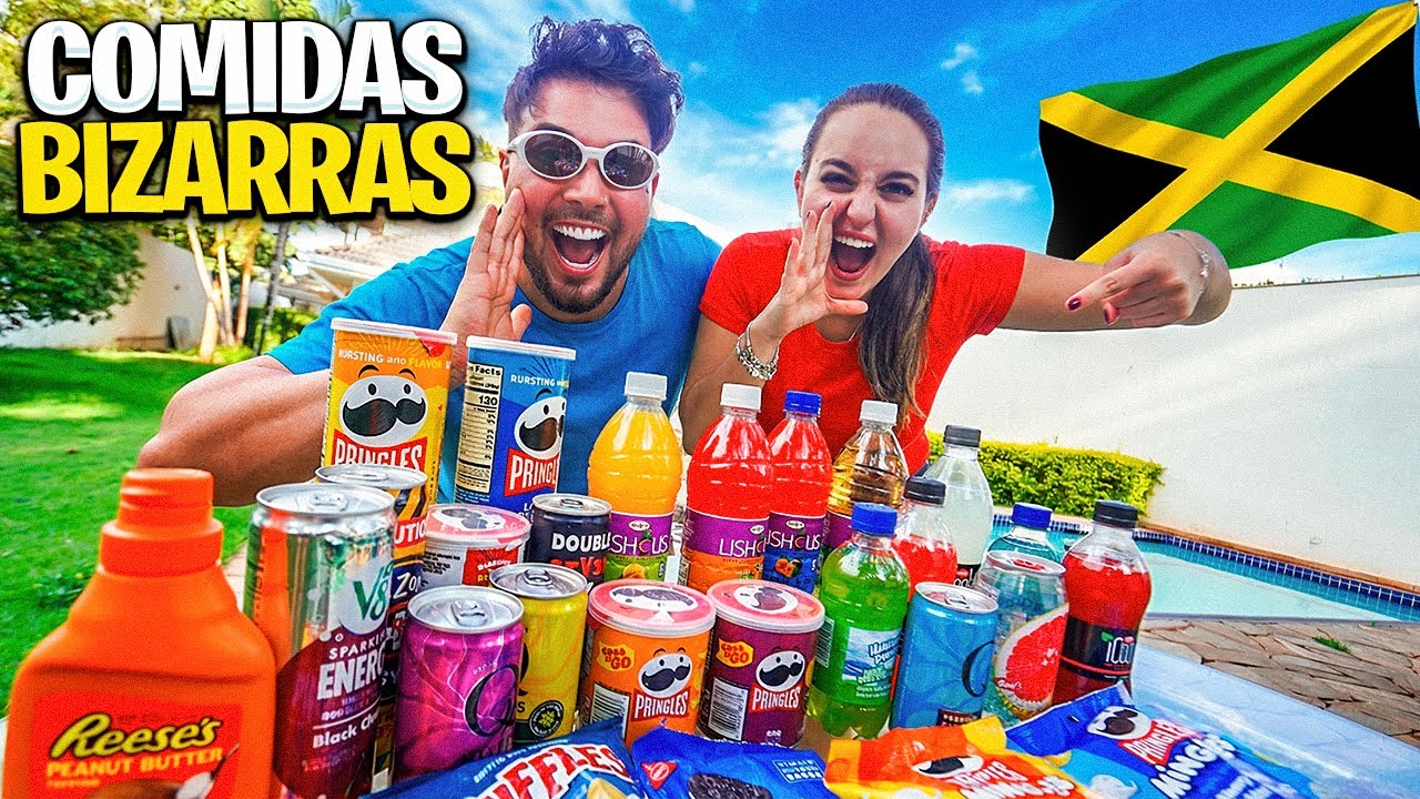 PROVEI AS PIORES COMIDAS DA JAMAICA COM MEU IRMÃO 😳🤢  ME ARREPENDI 