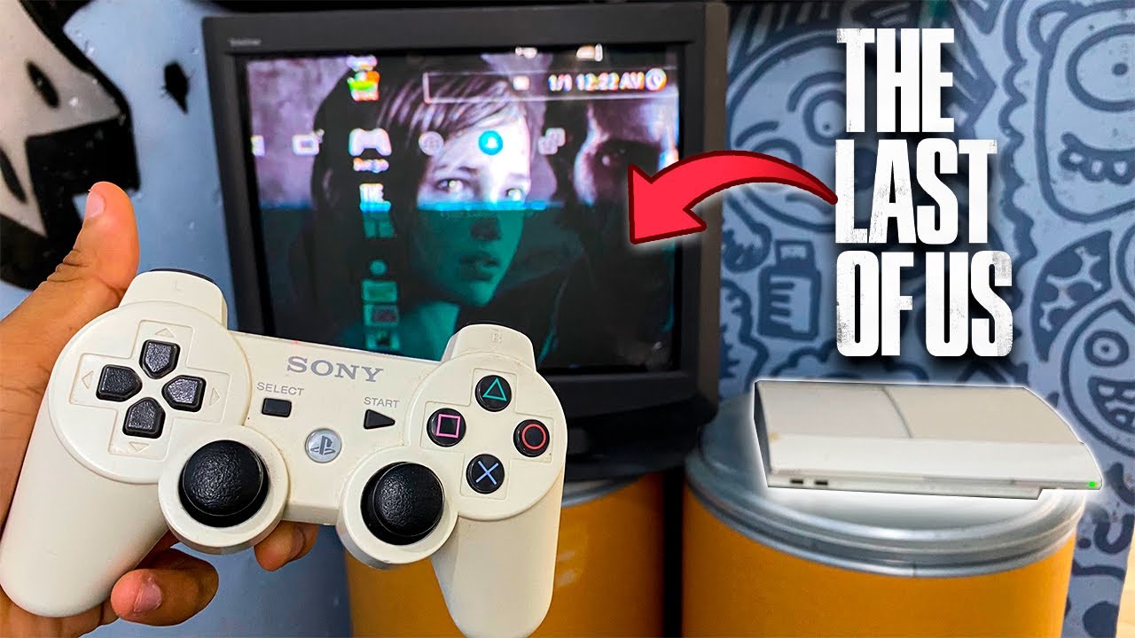 THE LAST OF US PS3 en un TV HUMILDE de los 90