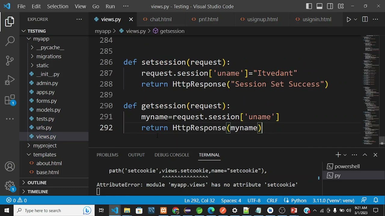 16. Sessions & Cookies in Django Explained | Login Session Management | Django Tutorial