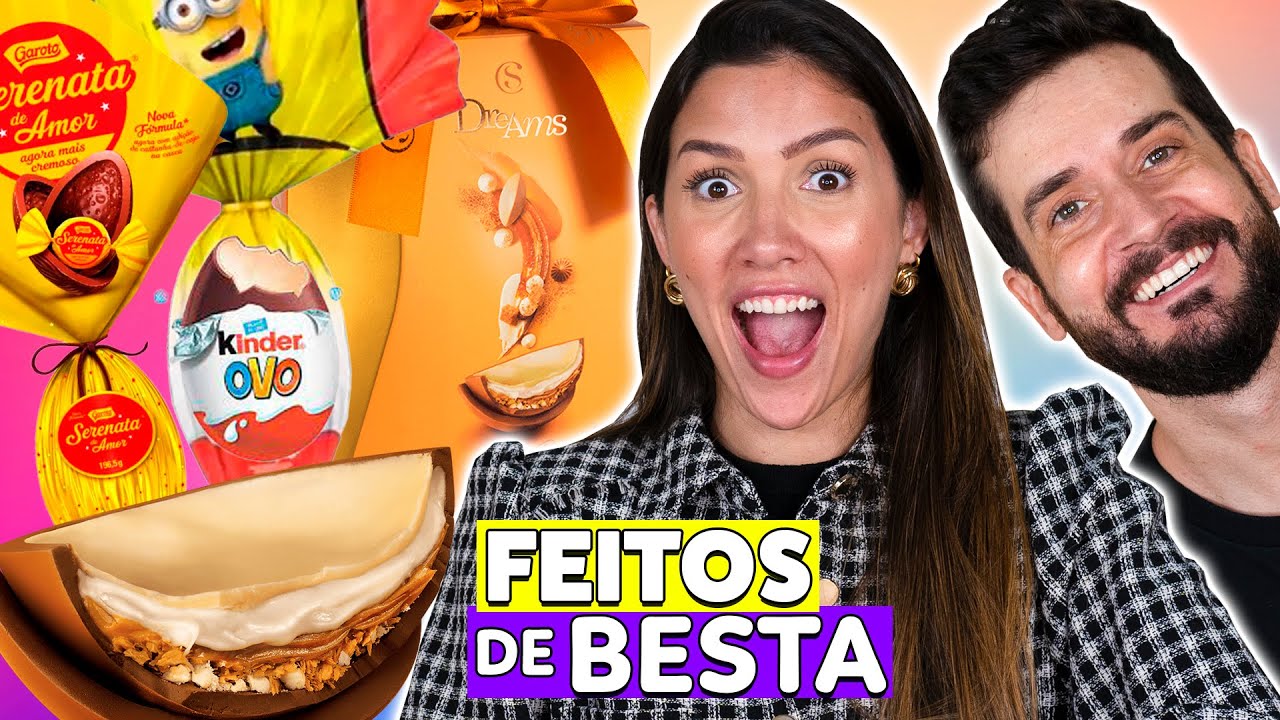 PROVANDO OVO DE PÁSCOA RECHEADO | CACAU SHOW BANOFFEE , KINDER OVO e mais | OVO DO POVO 2022 #2
