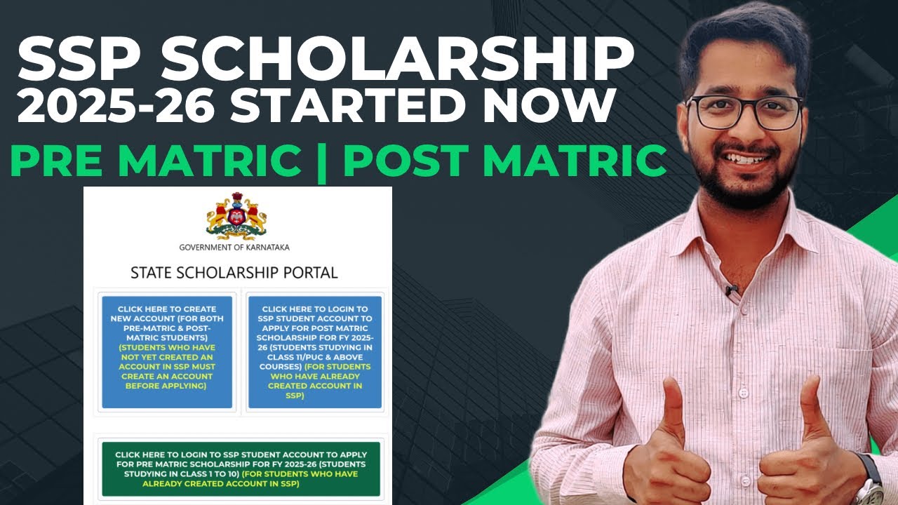 SSP Pre Matric and Post Matric Scholarship 2025-2026 Online Application Started | Apply Now
