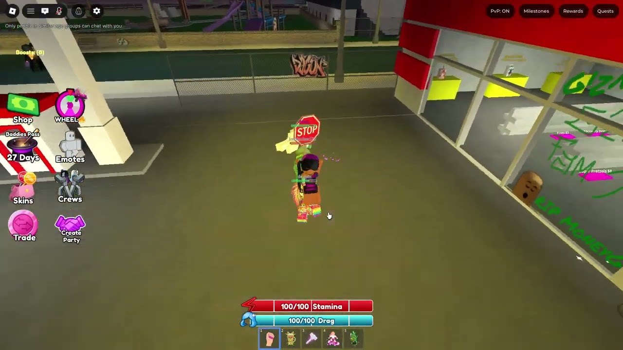 В игре Roblox Baddies меня запрыгнули 😭😭