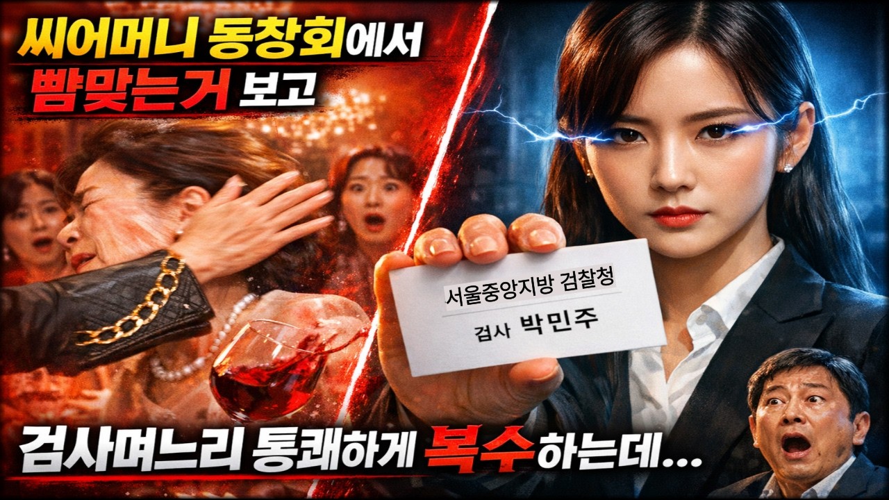 시어머니 동창회에서 뺨맞는거 보고 검사며느리 통쾌하게 복수 하는데.., #검사며느리 #시어머니지키기 #30년학교폭력 #통쾌한정의구현 #가족을지키는법#감동사연 #드라마