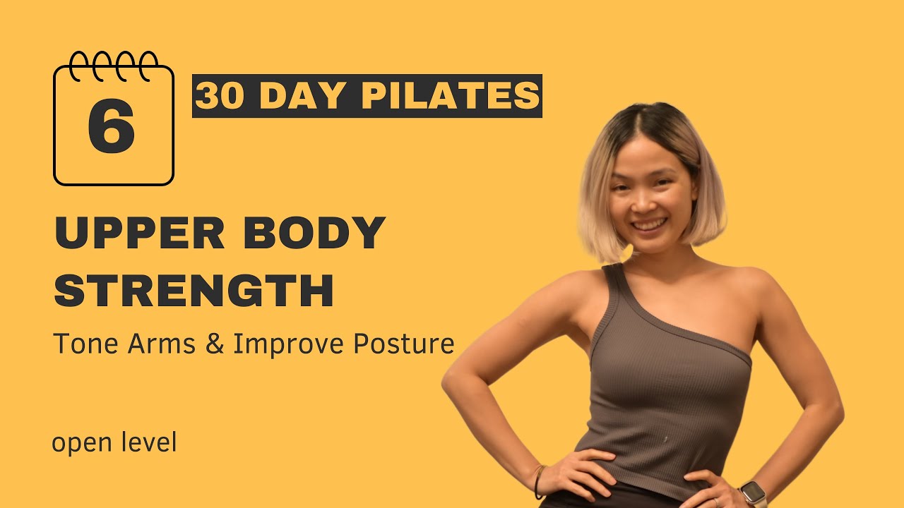 Day 6: 20 MIN UPPER BODY PILATES WITH WEIGHTS | 30-Day Pilates Challenge