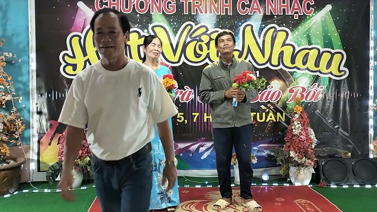 Dau chân kỷ niệm st Thức Đăng trình bày anh Minh & chị mười nhôm,,song ca 