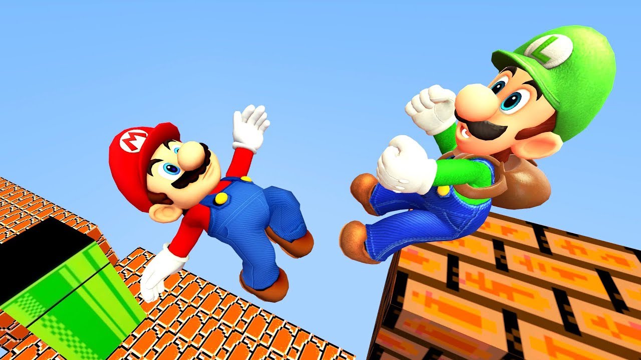 Super Mario: Рэгдолл Прыжки и Падения [GMOD] - Серия 29
