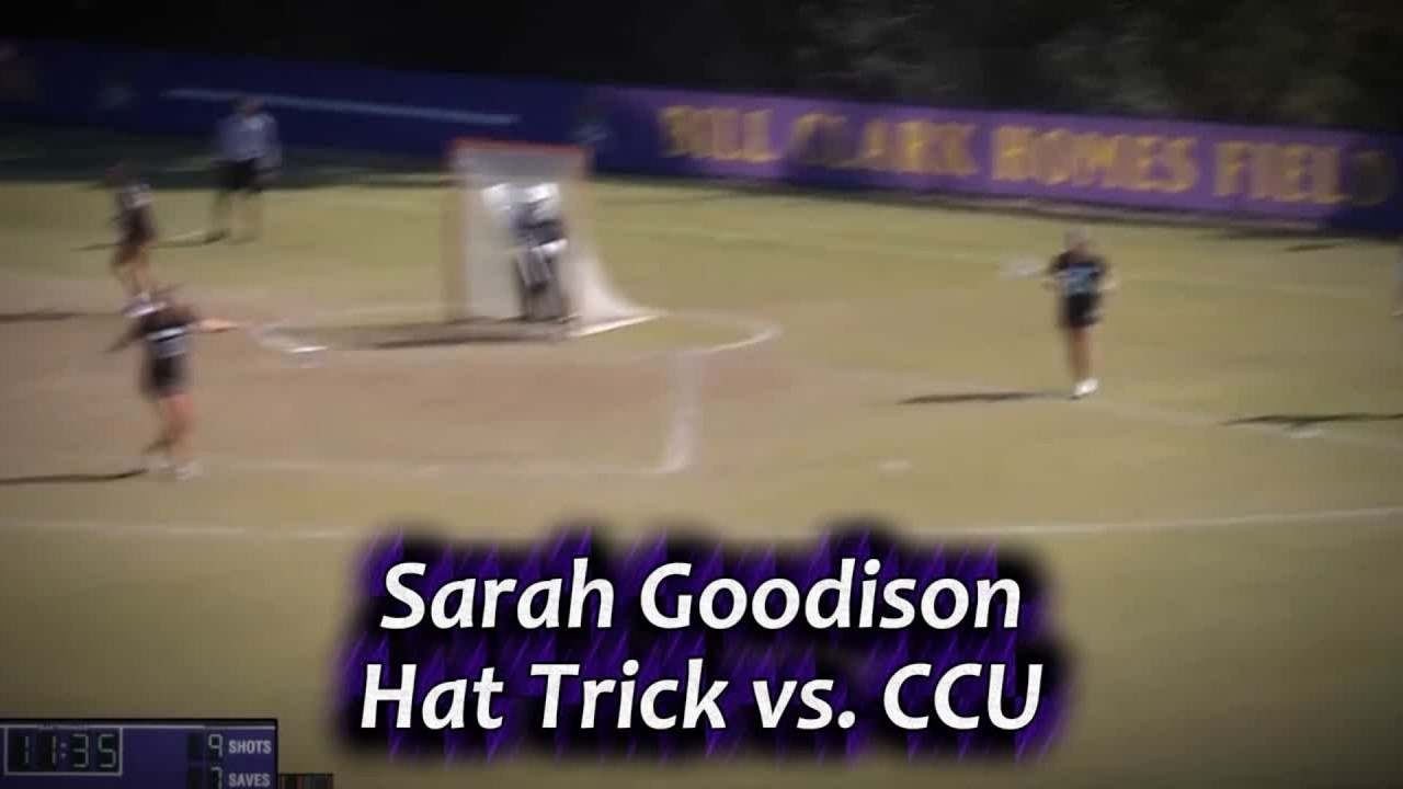 Sarah Goodison Hat Trick vs CCU 2-14-26