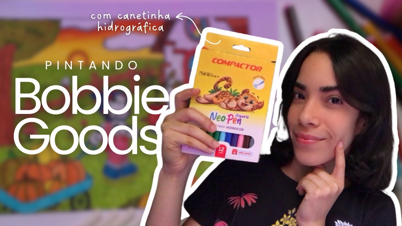 Desafio: Pintando pela primeira vez Bobbie Goods com canetinhas de 12 cores! 🎨✨