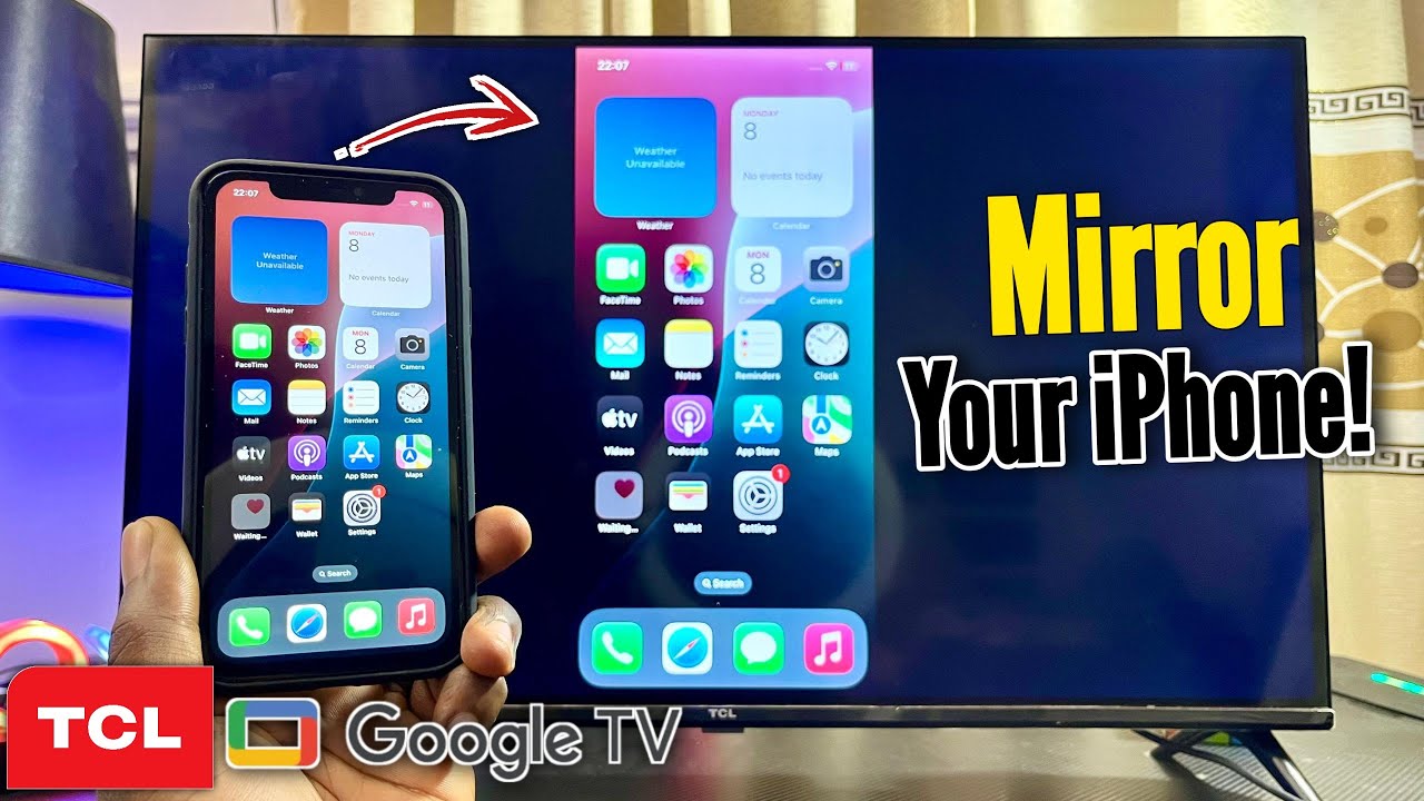 TCL Google TV: How to Screen Mirror iPhone! 