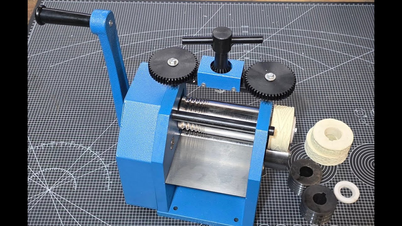Converting a jewelry rolling mill into a leather embossing Machine