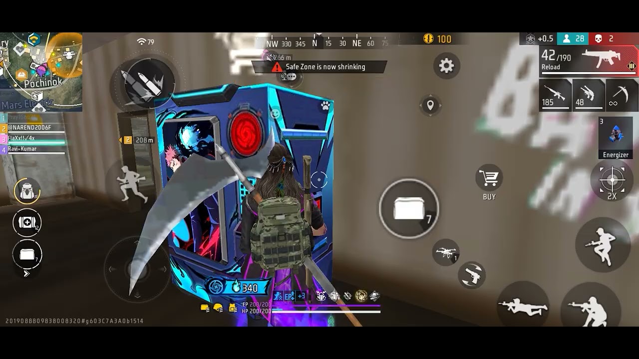 Free Fire BR Rank Squad Gameplay Bermuda Map 5 Finish Full Rush Gameplay #freefiremax 