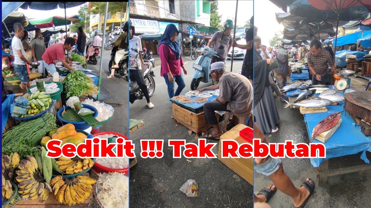 WALAU IKAN SEDIKIT !!! TAK ADA YANG SAMPAI REBUTAN | PASAR PARIAMAN SORE