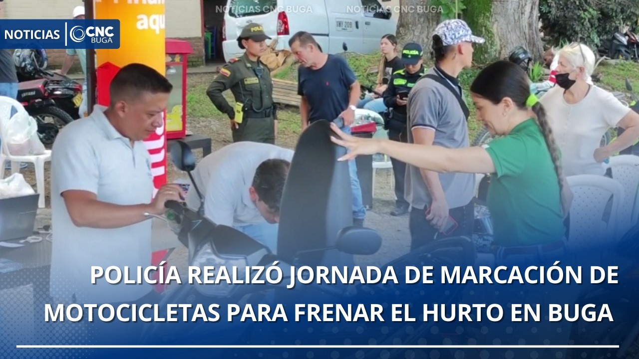 Jornada gratuita de marcación de motos en Buga