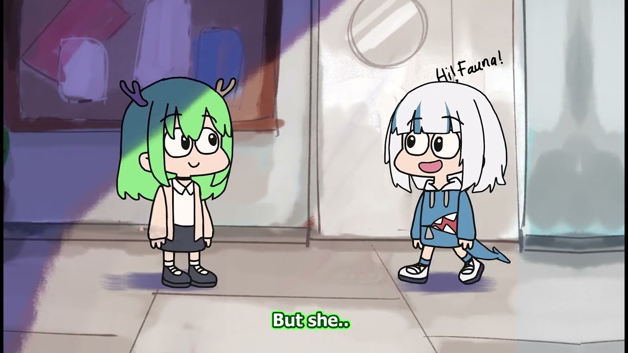 Fauna need to keep playing for Gura [Animation]