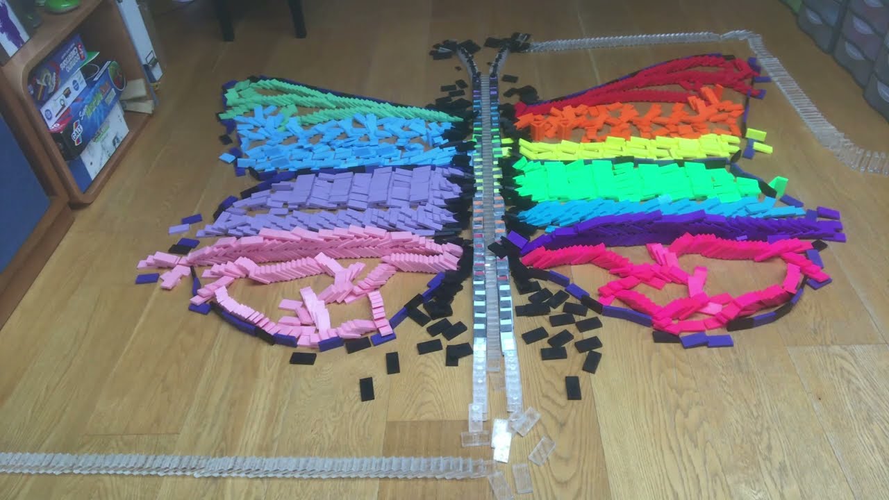 Pastel vs Vibrant Screenlink FALLDOWN - 12,000 dominoes!