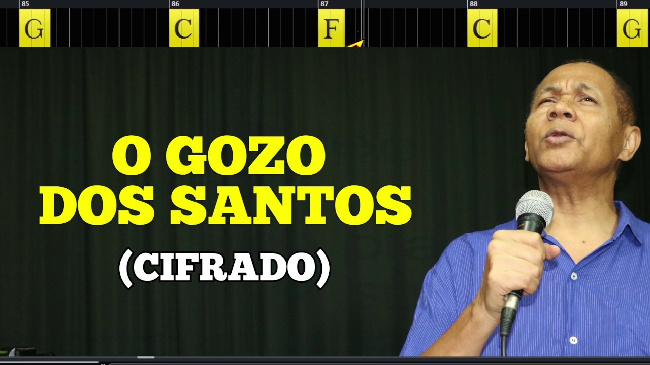 O GOZO DOS SANTOS 234. HARPA CRISTÃ - (CIFRADO) - Carlos José