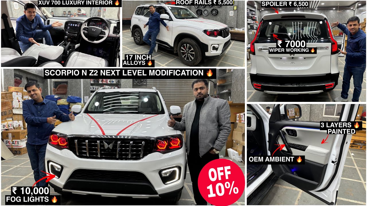 xuv700 luxury line interior in Scorpio N z2✅Modified scorpio n✅scorpio n modified