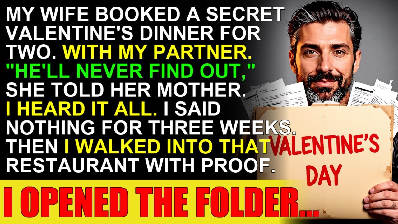 My Wife Booked Valentine's Dinner With My Partner. I Arrived With a Folder... | Family Revenge Story