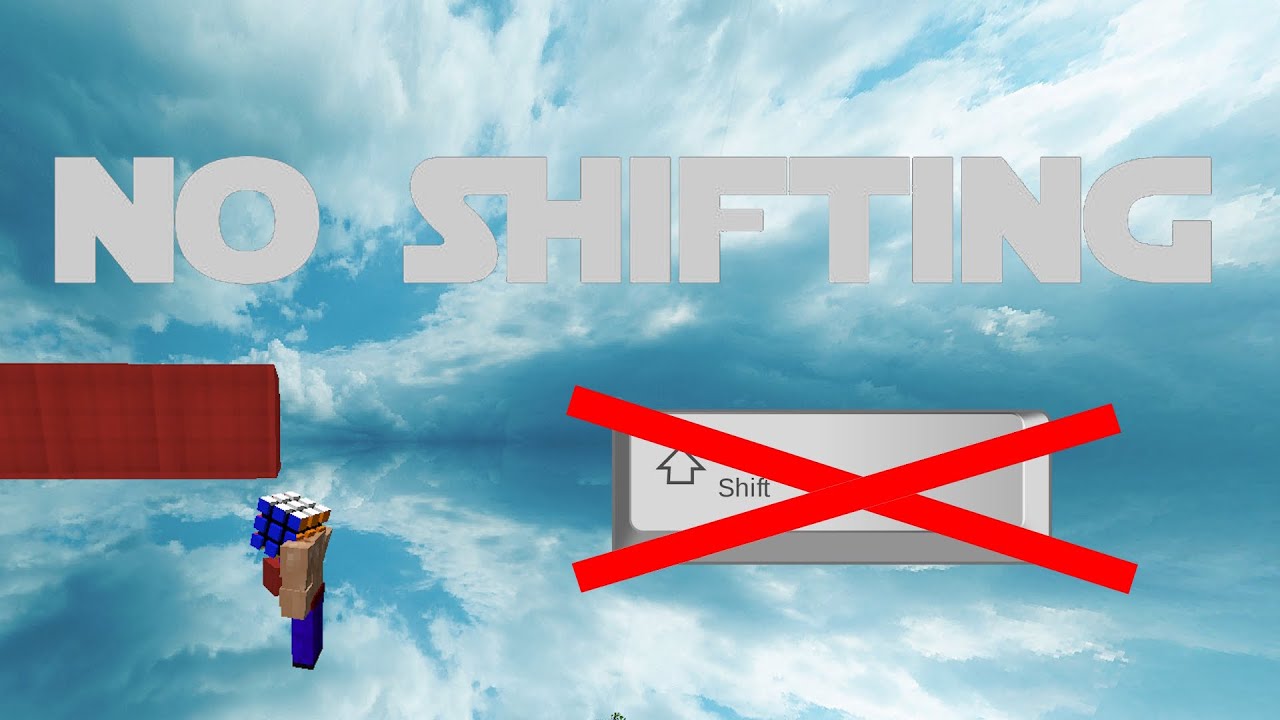 Can I win a Game of Bedwars WITHOUT SHIFTING!?
