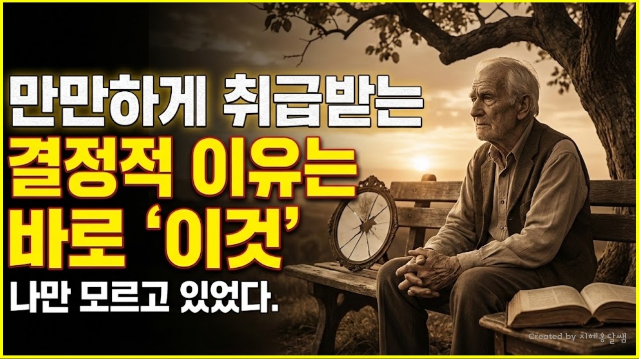 남에게 만만한 취급받은 이유..나만 모르고 있었다. 이유는 바로 '이것'이다  | 시니어지혜 | 노년지혜 | 지혜 | 지혜옹달쌤 | 인생명언 | 오디오북