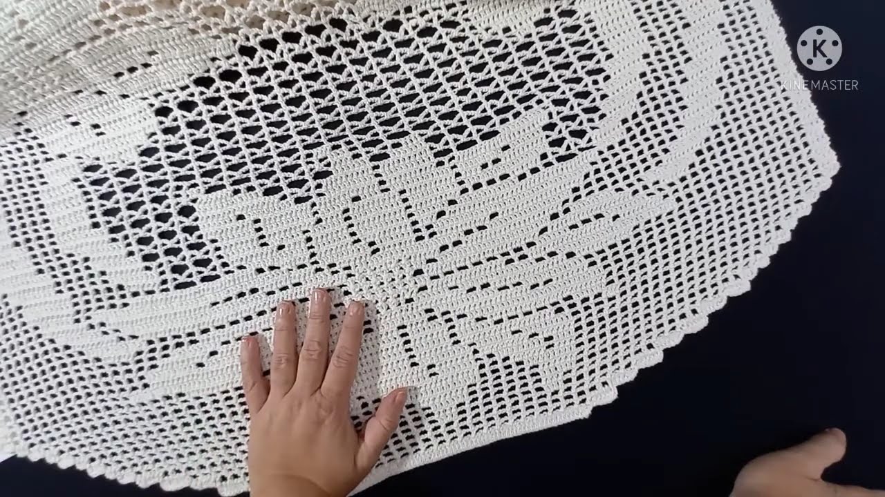 CAMINHO DE MESA NATALINO 2, PEÇA EXCLUSIVA VLOG DE PRODUÇÃO/ CROCHÊ FILÉ