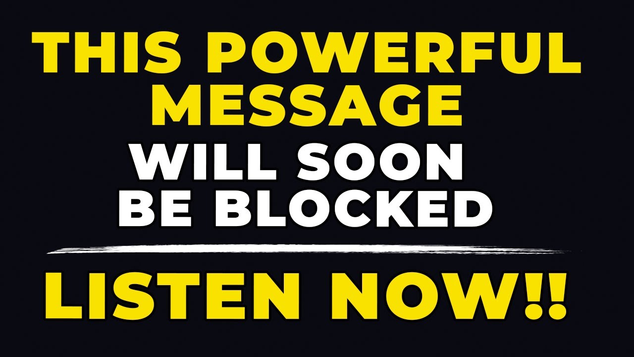 LISTEN TO THIS POWERFUL MESSAGE NOW BEFORE IT'S BLOCKED | Powerful Prayer For Protection From Evil