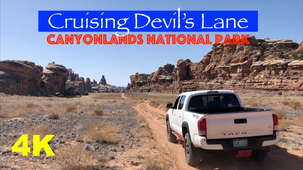 Cruising Devil's Lane, Canyonlands National Park, Utah