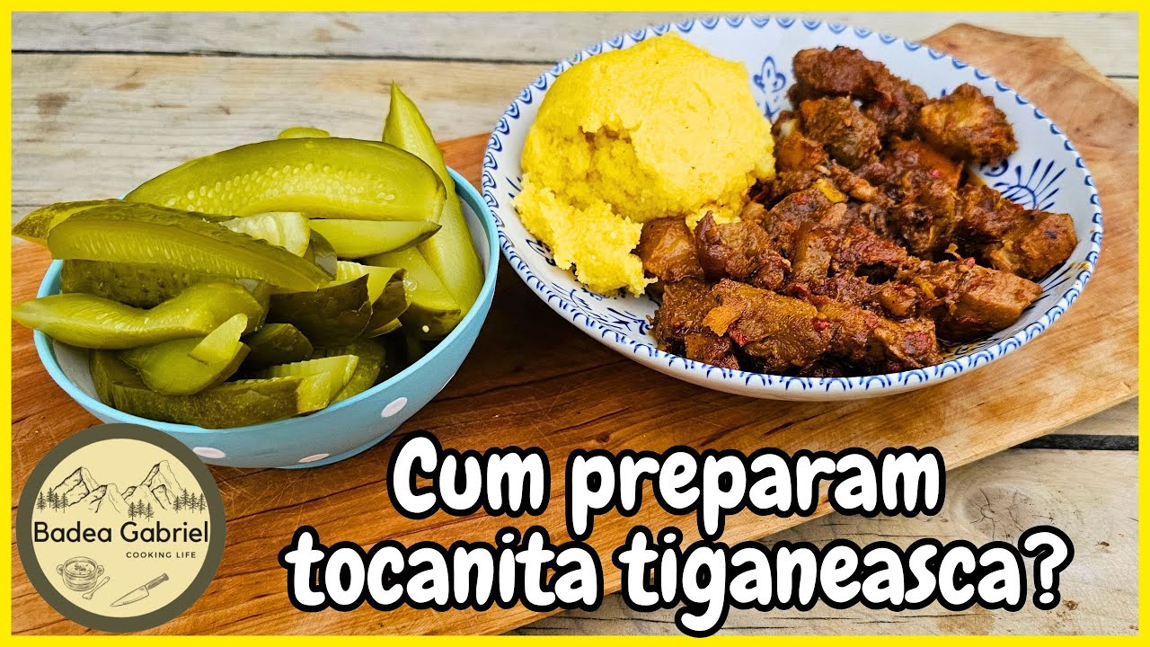 👑TOCANITA TIGANEASCA cu mamaliga si muraturi 🥒- TOCANA DE PORC autentica la ceaun