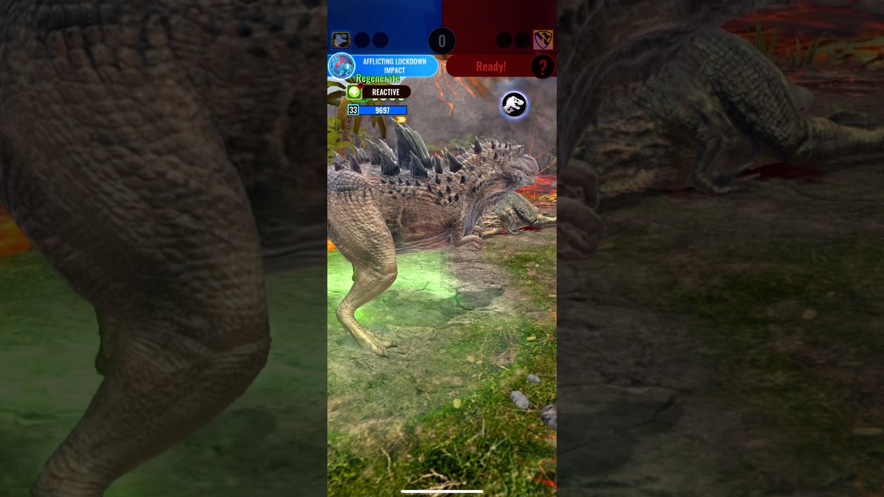 How Crazy is Mortem Rex&rsquo;s Reactive! 💥 | Jurassic World alive Campaign course #jurassicworldalive
