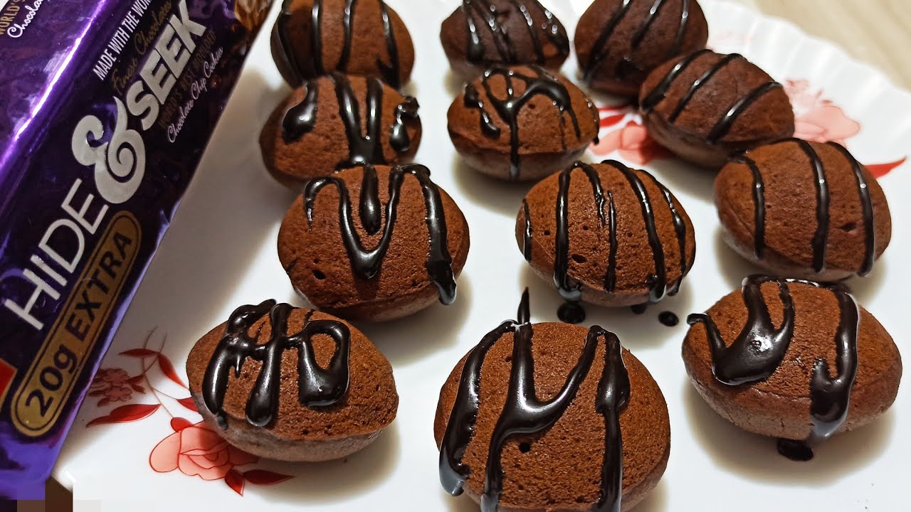 Hide and Seek Biscuit Mini Cake in Appam Pan using Baking Powder without Eno, Egg, Oven