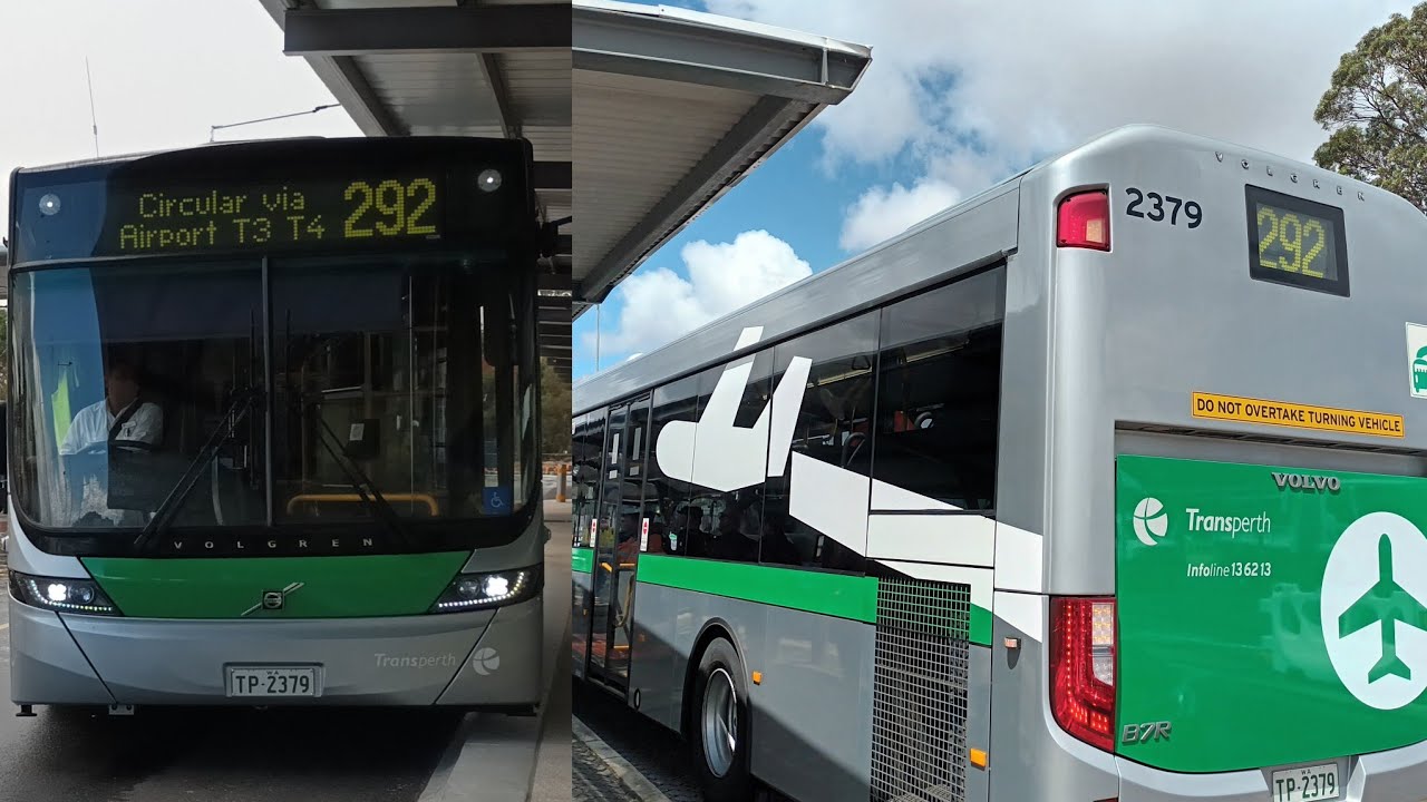 [Why Need This?] Transperth Bus Route No. 292 (TP2379) Redcliffe Station ↺ Perth Airport T3 & T4