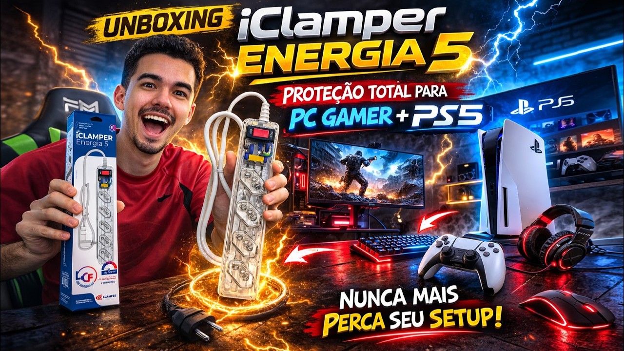 ICLAMPER PROTEÇÃO PARA SEU PC E PS5/XBOX, O MELHOR FILTRO DE LINHA DO MERCADO?