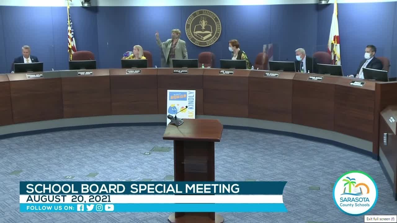 Sarasota County School Board emergency meeting disrupted by upset audience members