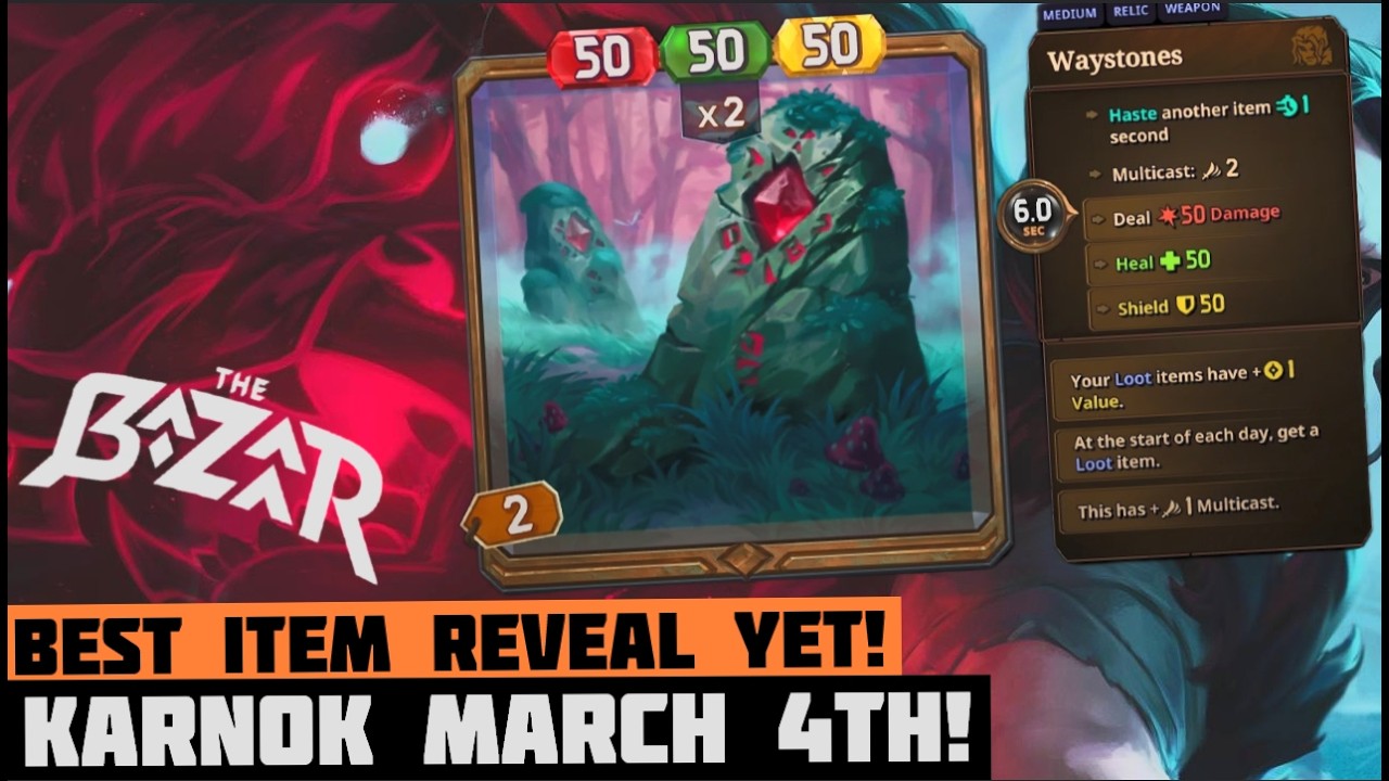 (The Bazaar) QUEST Karnok TOO? Best Item Reveals YET!