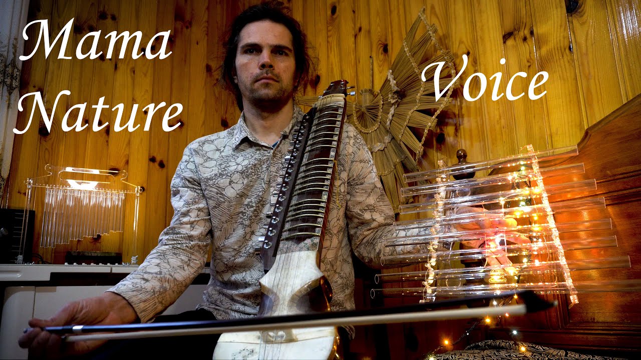 Breath of Spring - meditative live music for relaxation work & good mood, flute, crystal harp, esraj