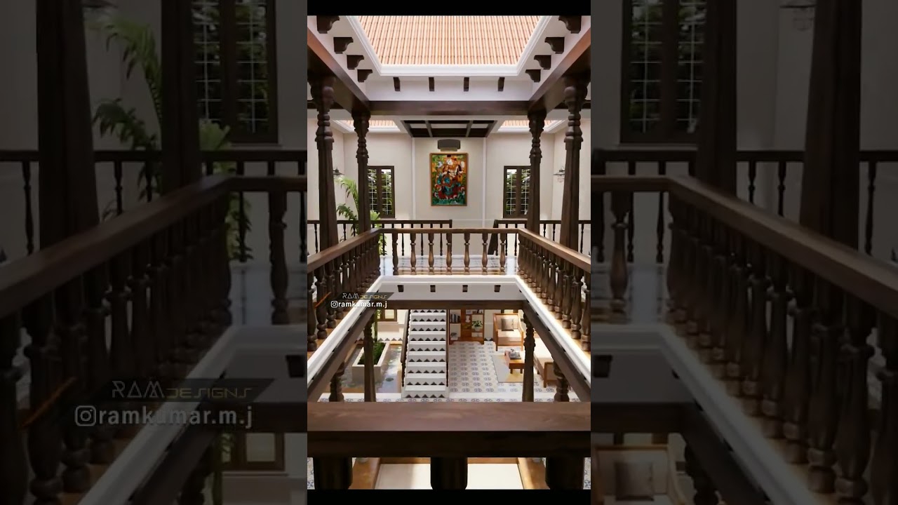 Kerala house Courtyard #keralahouse