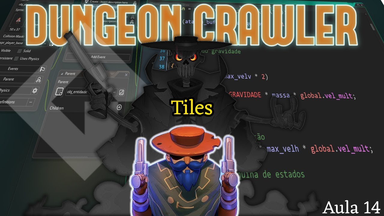 Tutorial Dungeon Crawler #14 - Criando o level com tiles - Game Maker Studio 2