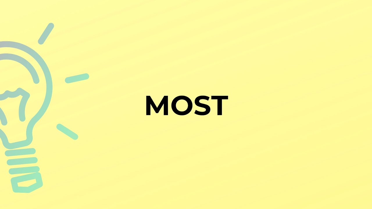 What is the meaning of the word MOST?