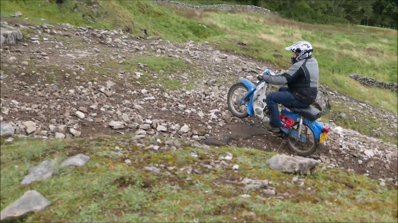 underbones doing haggs bank, beamish trophy trial 2018.