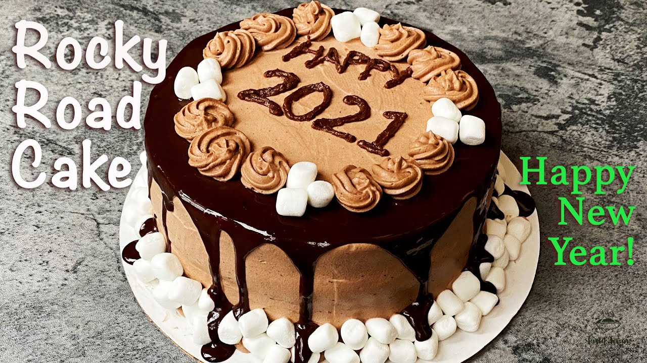 Rocky Road Cake | Chocolate Cake Recipe | Birthday Cake Recipe | New Year Special Marshmallow Cake